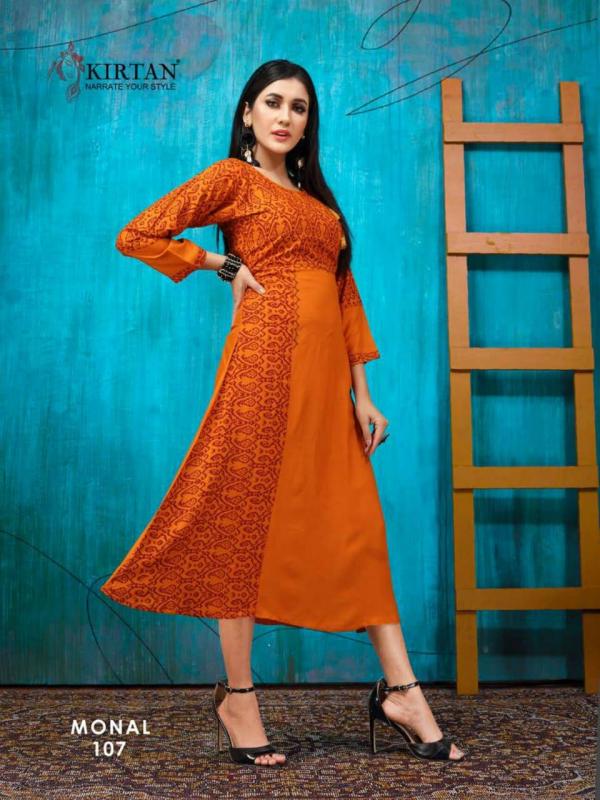 Kirtan Monal-Rayon-Fancy-Kurti